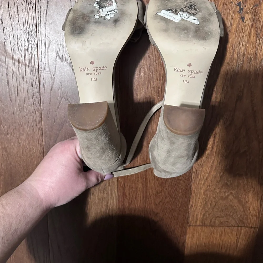 Kate Spade Taupe Bow‎ Heels